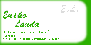 eniko lauda business card